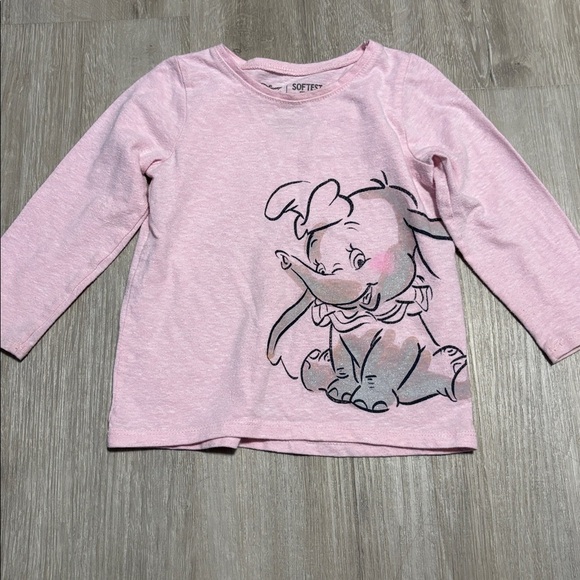 Jumping beans Pink Long Sleeve Shirt with Elephant Print - Picture 1 of 1